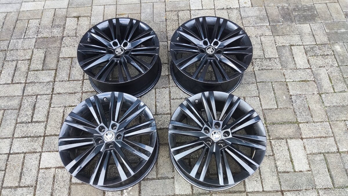 Prodám originál alu kola Škoda Canopus R19 – Superb, TPMS