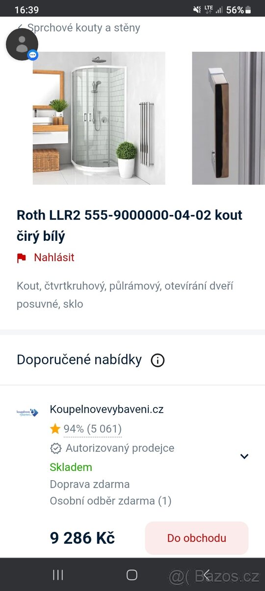Sprchovy kout