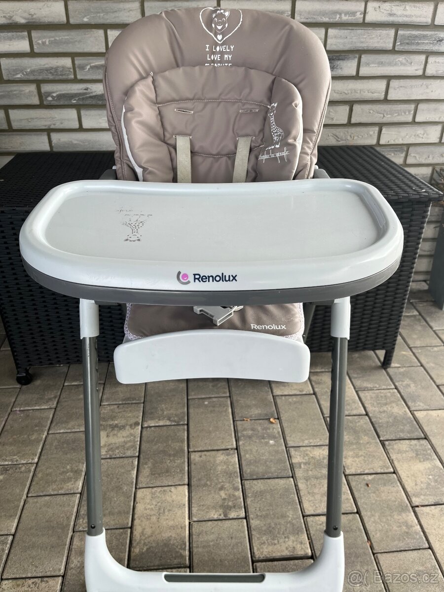 RENOLUX BEBE VISION jídelní židle, Sophie la girafe