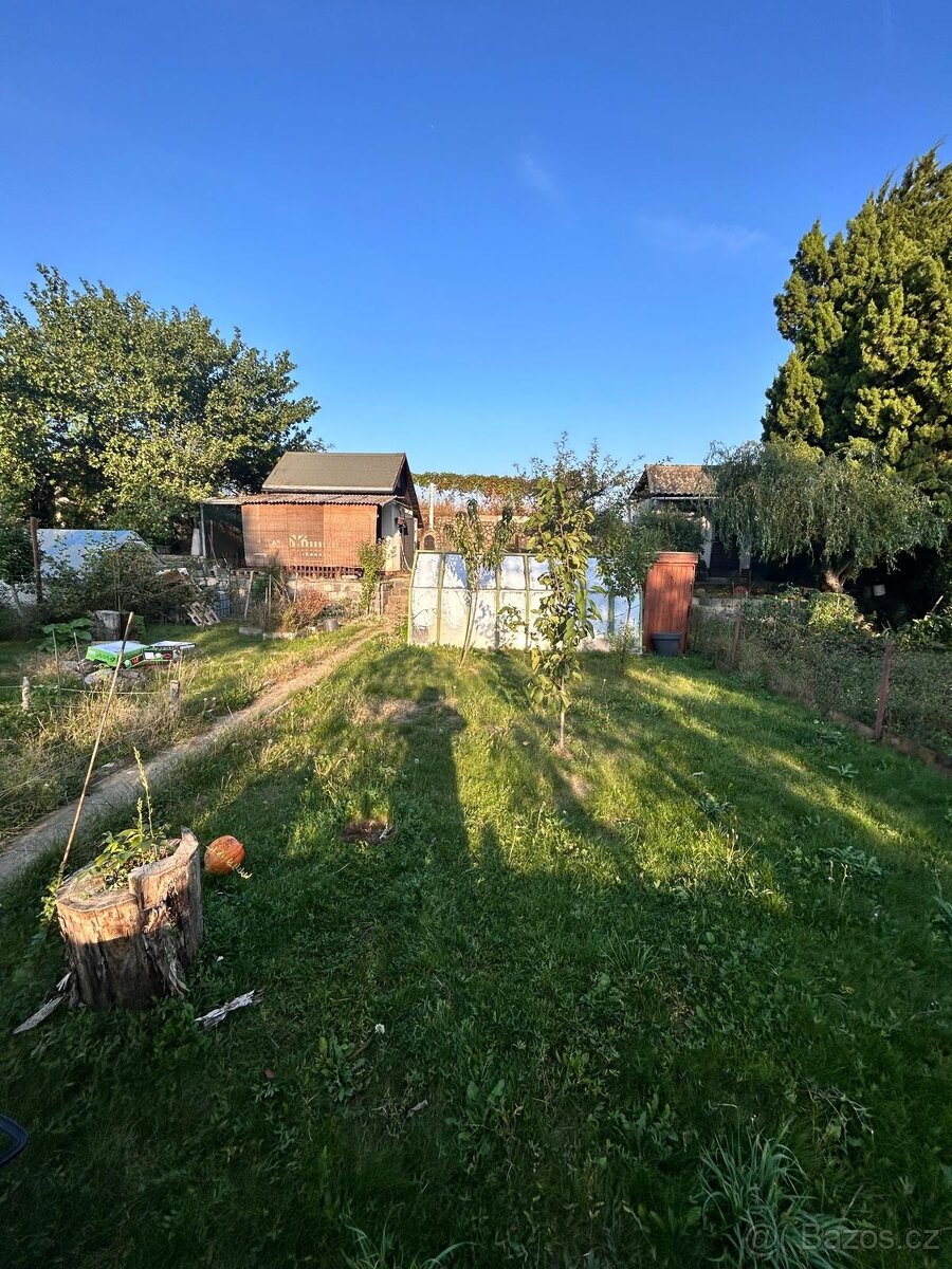 Prodej zahrady s chatkou, CP 284m2, obec Hrušovany u Brna