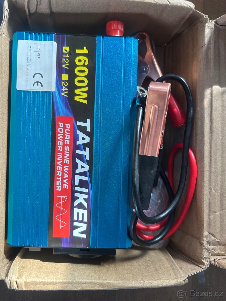 Měnič napětí 12V na 230V 1600W