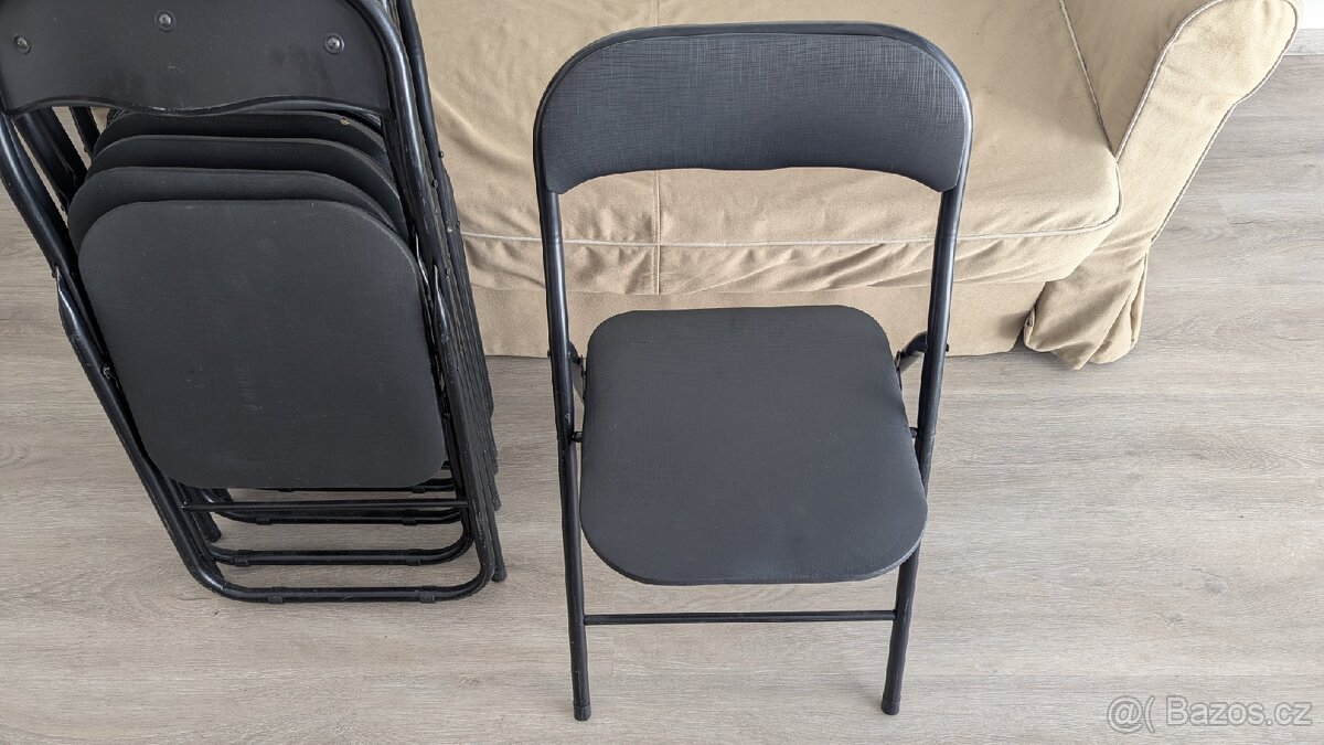 SKLÁDACÍ ZAHRADNÍ CATERINGOVÁ ŽIDLE (6 ks)