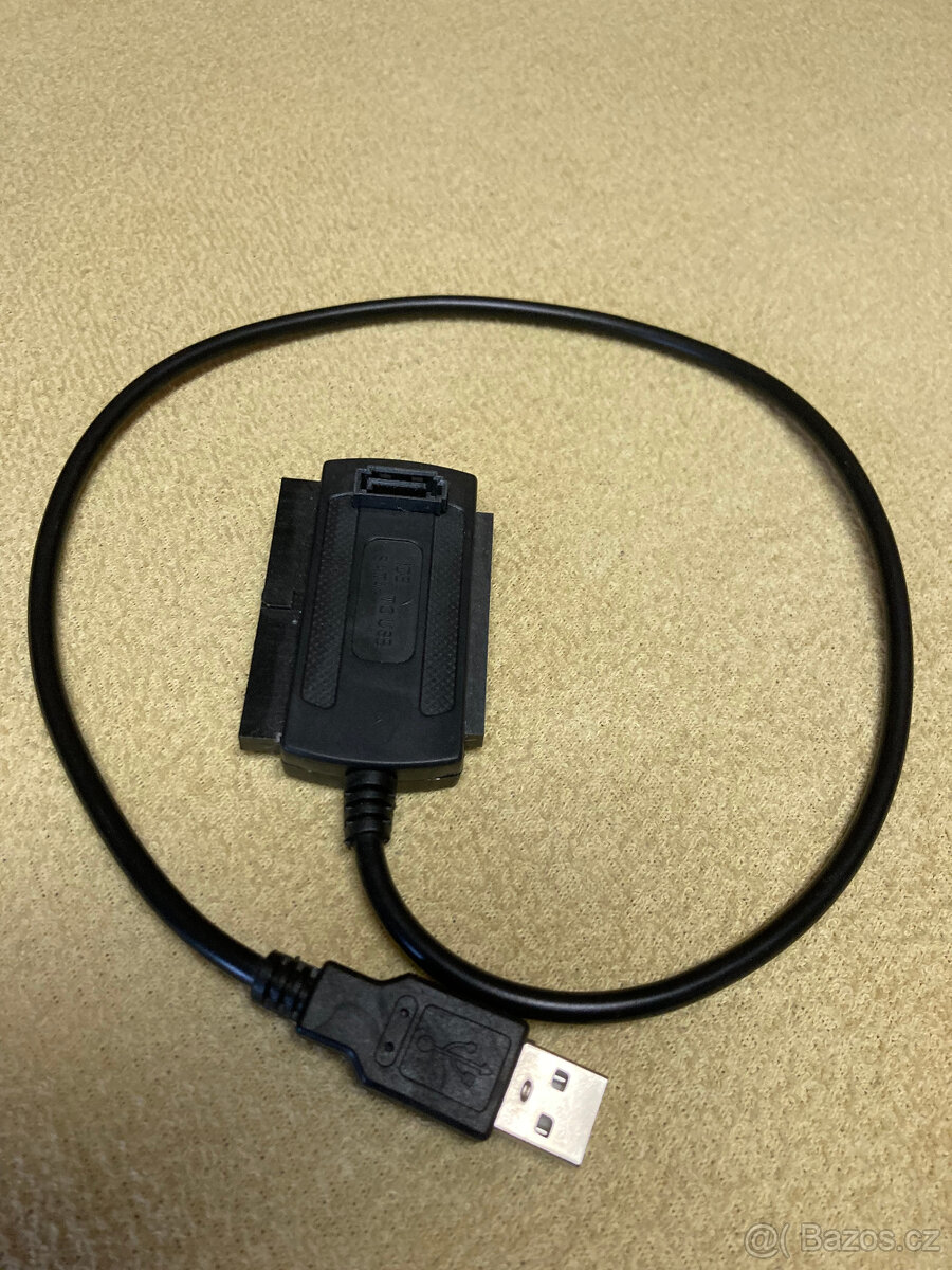 Redukce USB 2.0 na IDE 40/44 a SATA, pro 2.5" i 3.5" HDD