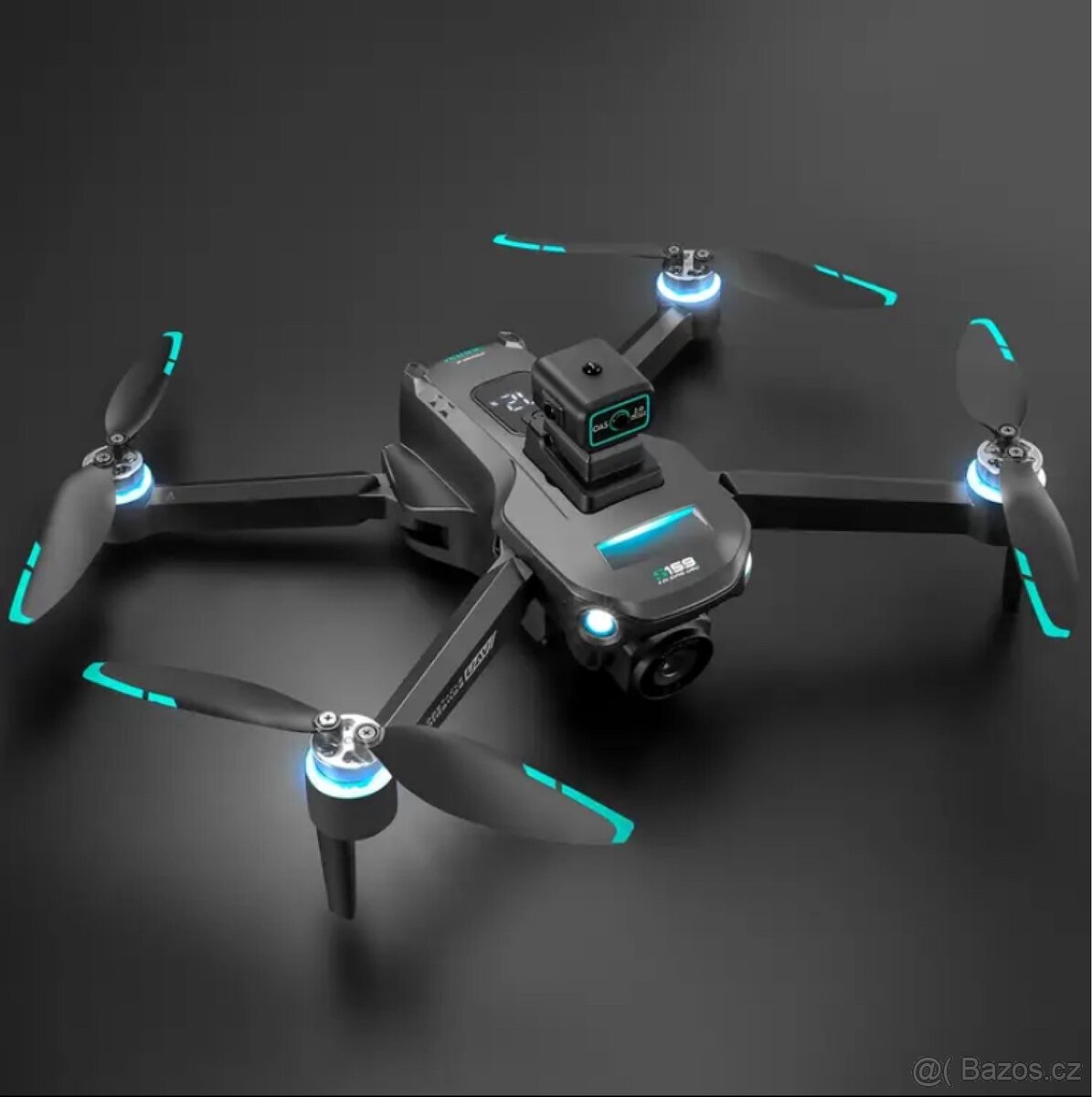 Dron s GPS, kamerou a displejem v ovladači – NOVÝ, 2 baterie