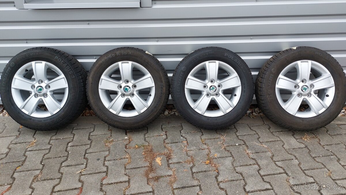 Alu kola 5x112 r15 originál Škoda Octavia II