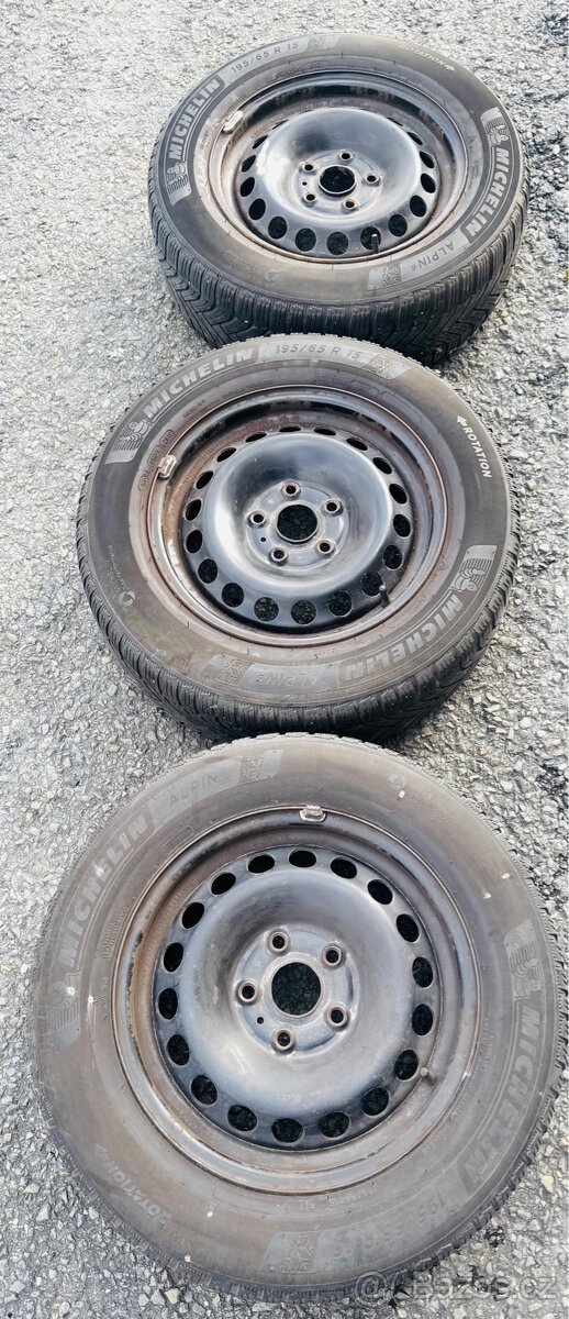 Zimní sada Škoda Octavia zimní pneu Michelin Alpin 195/65R16