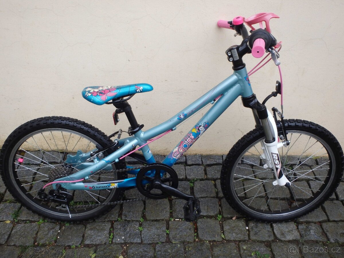 dětské horské MTB kolo Scott Contessa 20 pro výšku 115-135cm