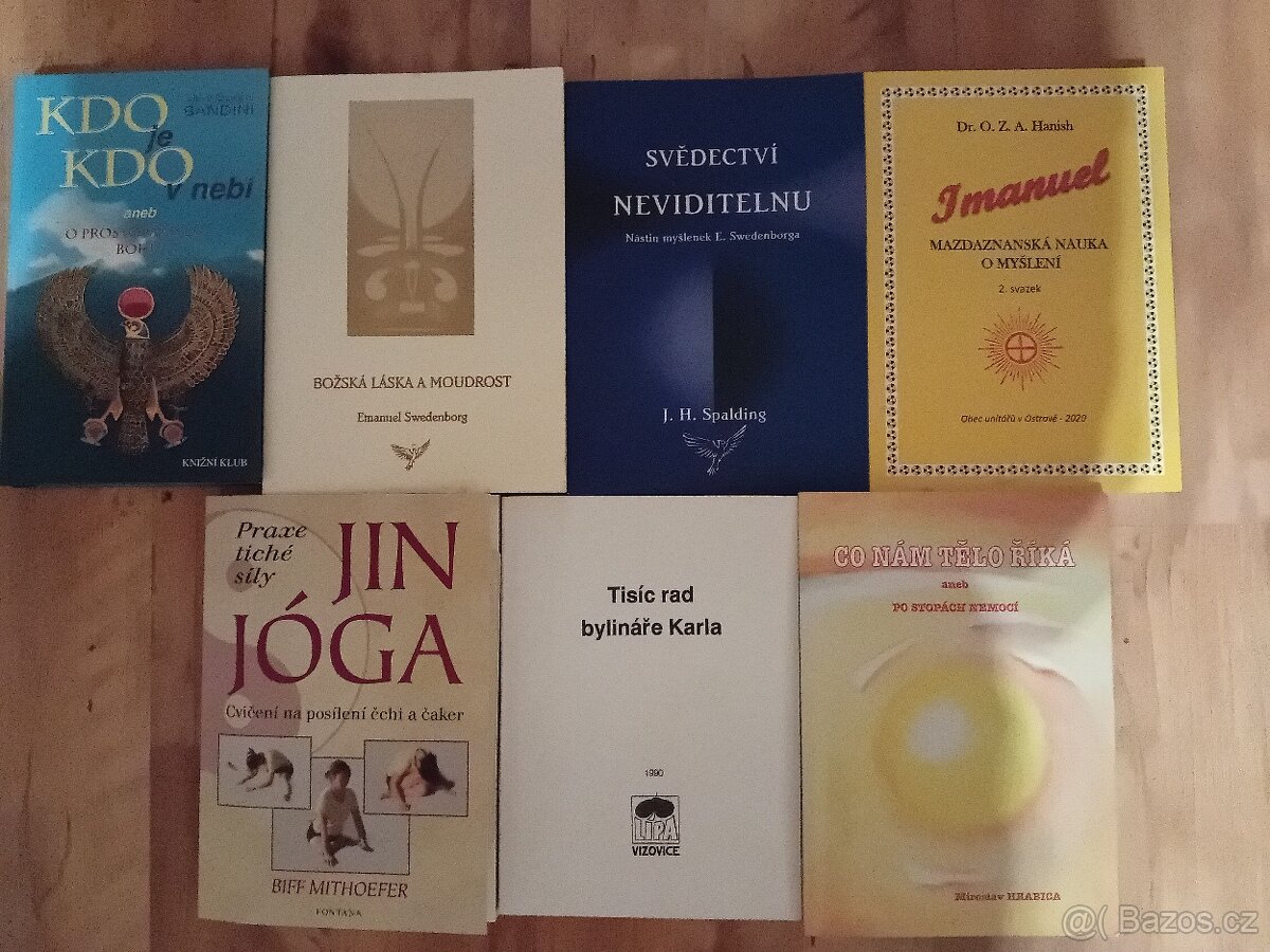 Hrabica,bylinky Karel,Jin jóga,Swedenborg,Kdo je kdo v nebi,
