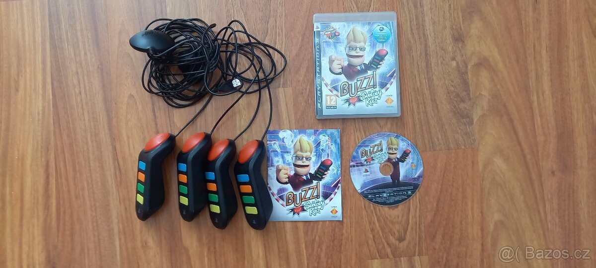 Světový kvíz na playstation 3 + 4 ovladače buzz