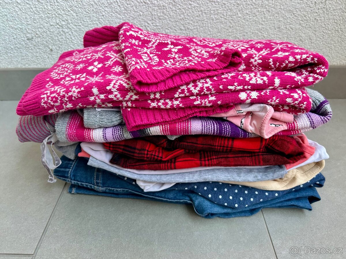 Set dívčího oblečení vel 122 - 128 -134