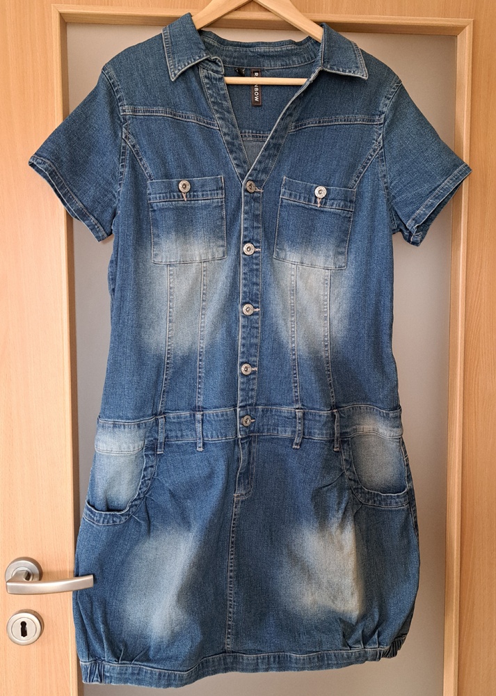 NOVÉ džínové / riflové šaty, vel. 44