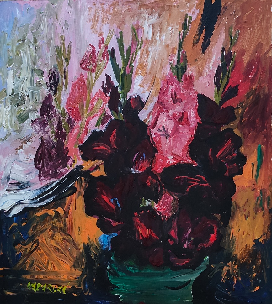 Mečíky před zrcadlem