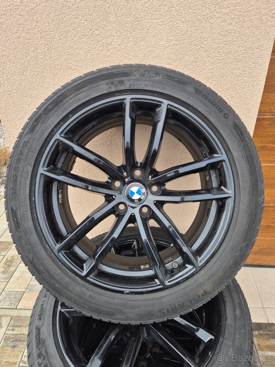 ORIGINÁL ALU R18 BMW M-SPORT ZIMNI PNEU BARUM POLARIS 5
