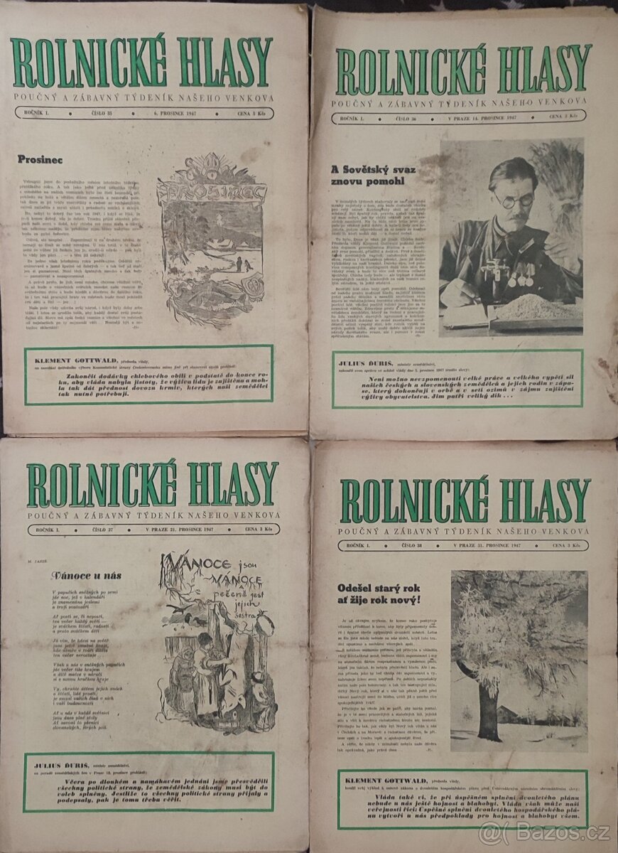 Rolnické hlasy – ročník 1947 (čísla 35–38)