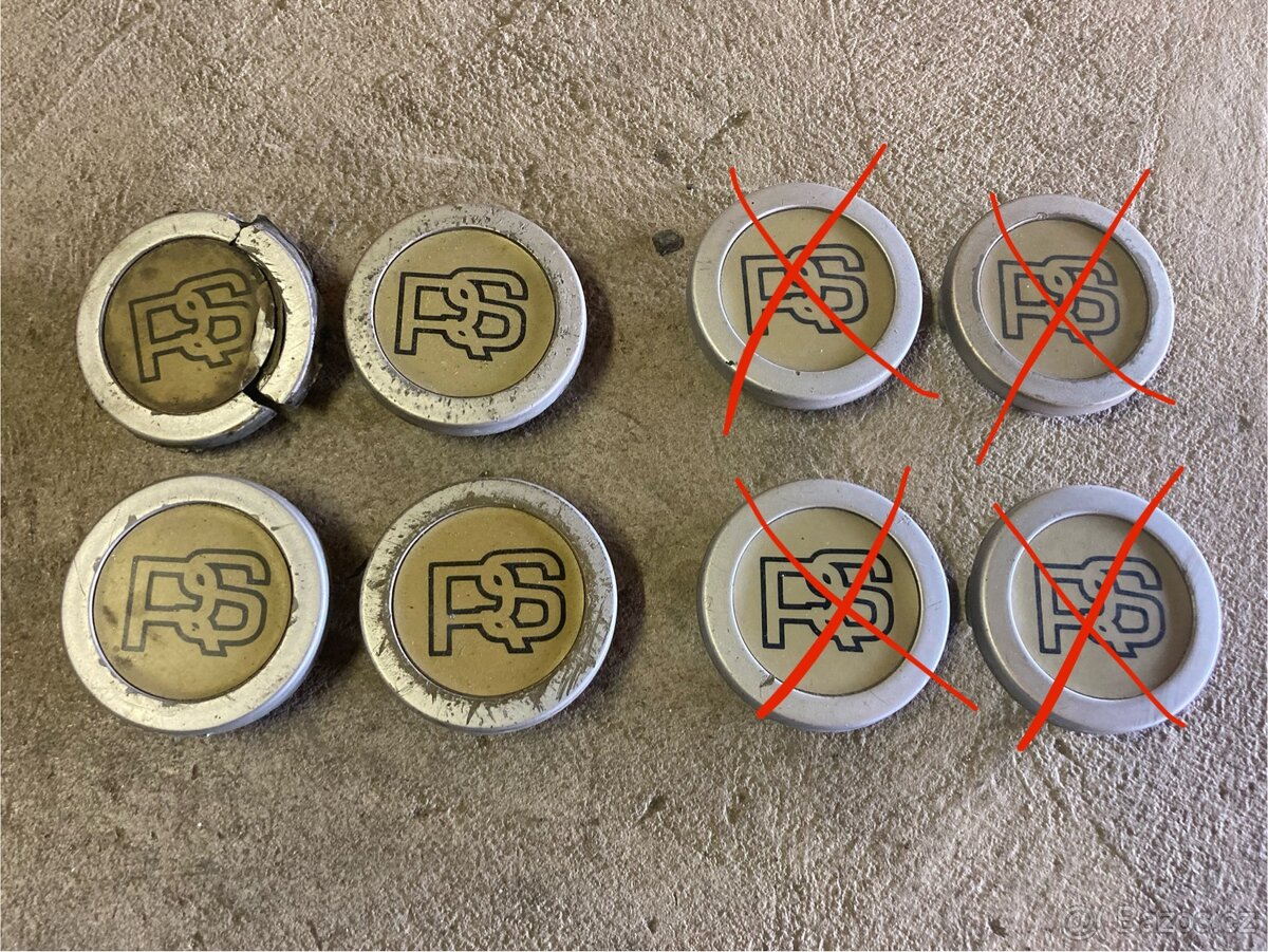 Středové krytky Ford RS