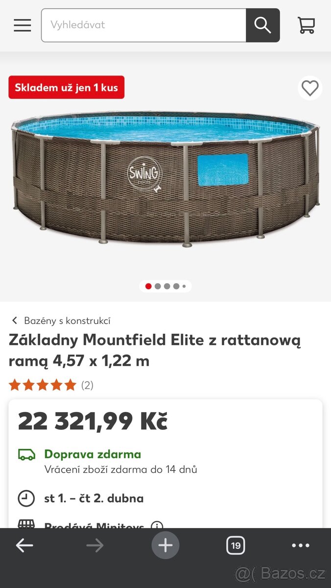 Bazén Florida SWING 4,57x1,22