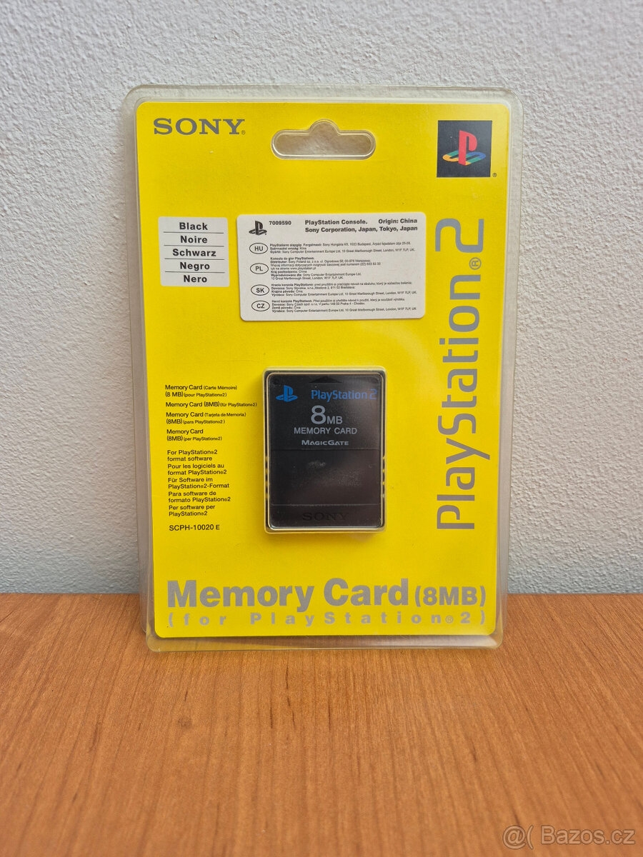 PlayStation 2 Memory Card 8MB Sony – nová, nerozbalená