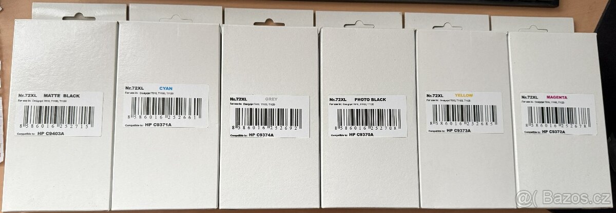 HP Cartridge - Náplně HP72XL