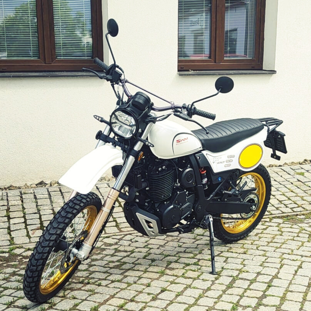 SWM Silver Vase T 650 - Bílá – Předváděcí motocykl
