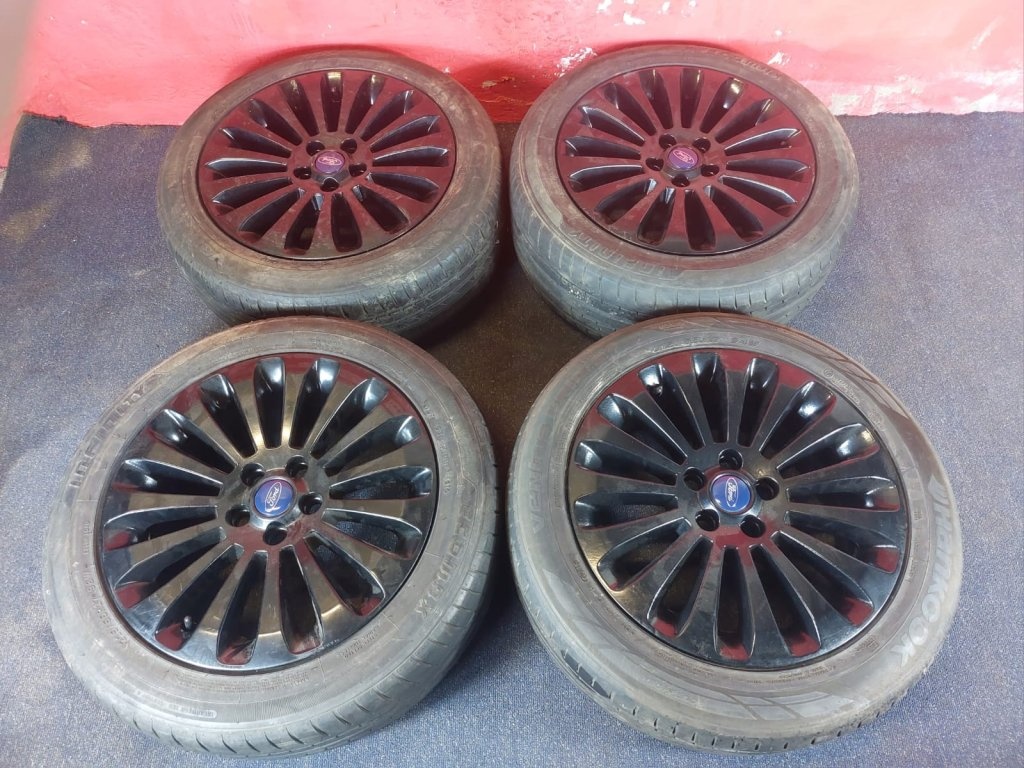 ALU disky Ford 5x108 R17 s letními pneu 215/55 R17