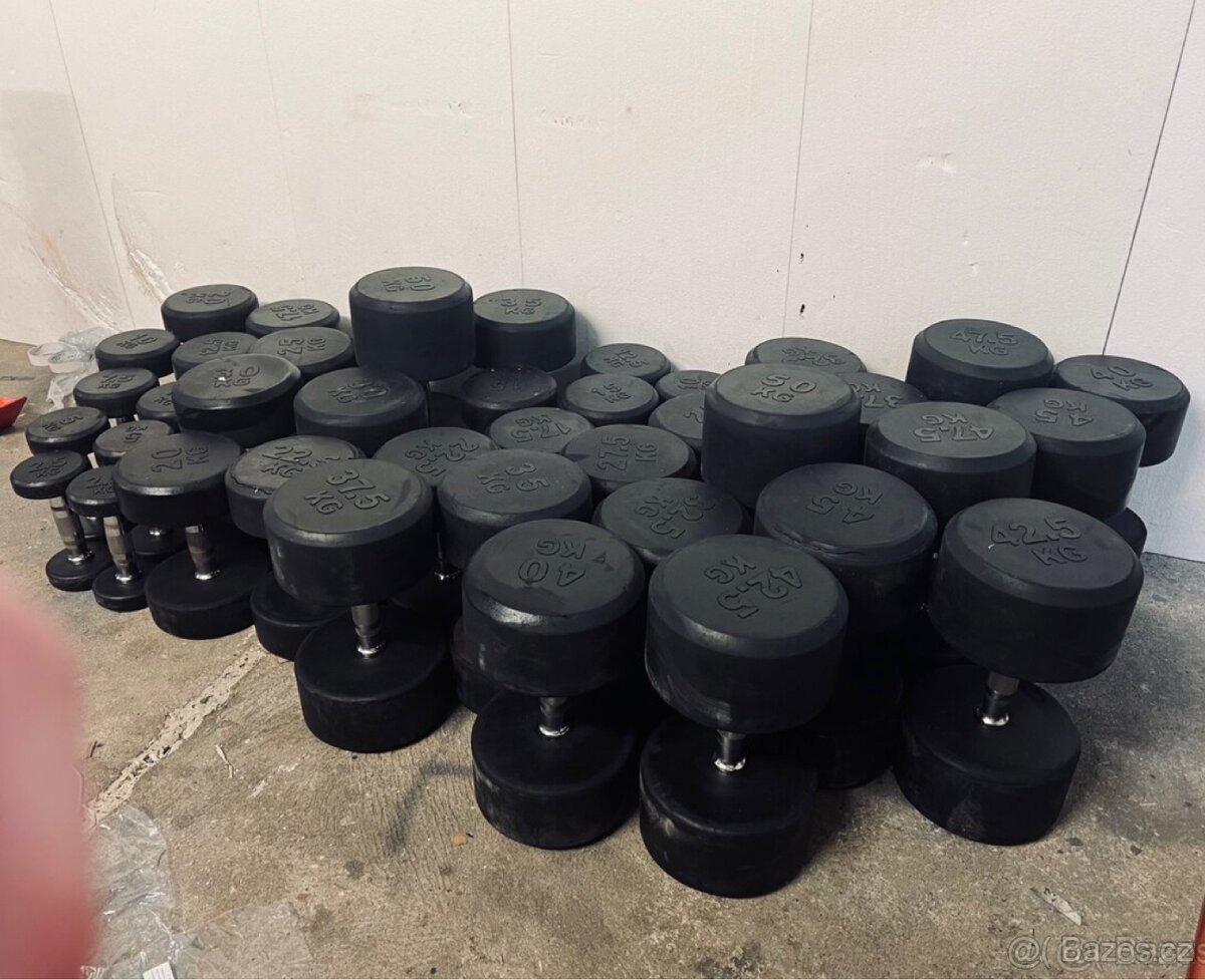 Sada pogumovaných Profi činek 2,5kg - 40kg