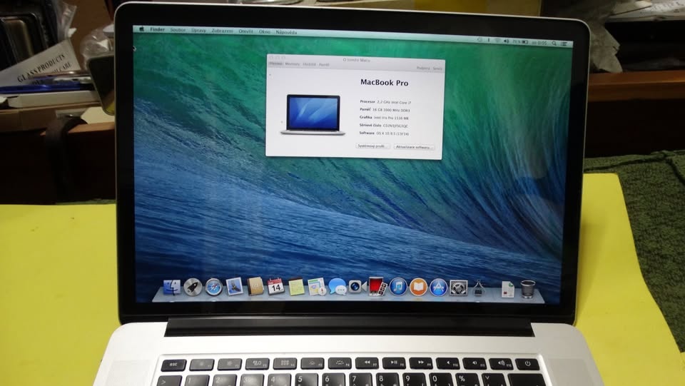 Apple MacBook Pro Retina 2014 15” 2,2GHz i7 16GB A1398