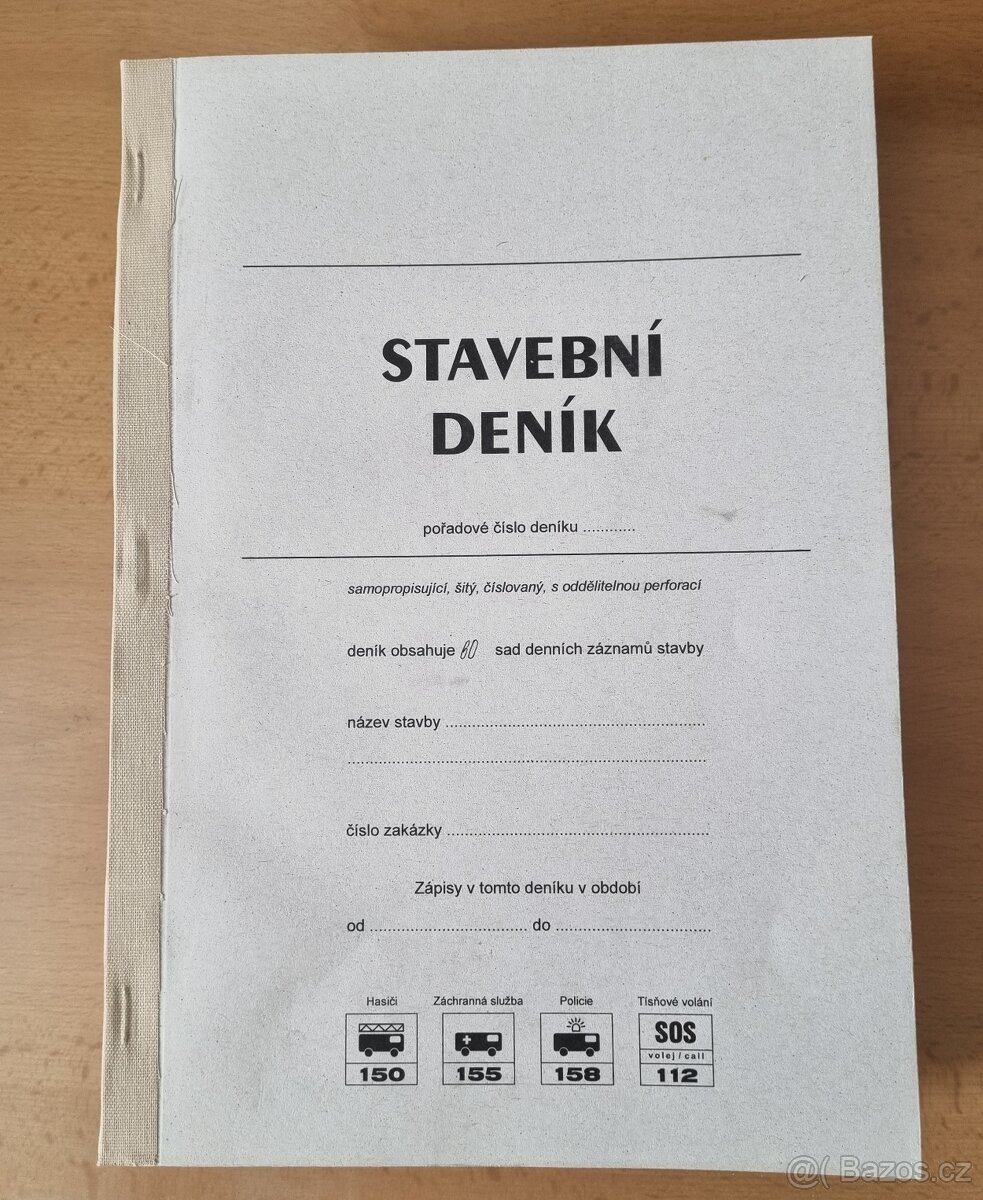 Stavební deník 180 listů