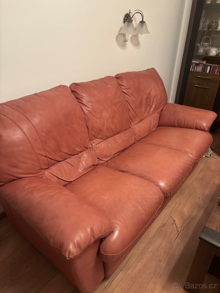 Kožená sedačka 3+2