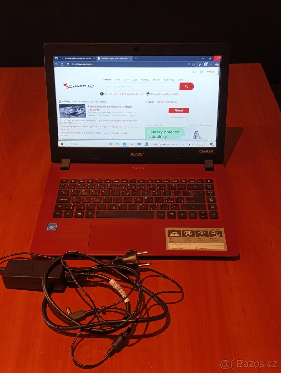 Acer Aspire 1 A114 TOP STAV