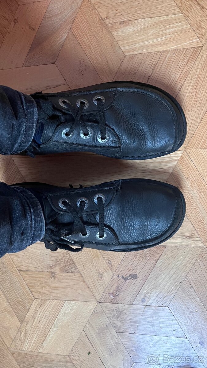 Kozene damske cerne boty Clarks vel 39,5