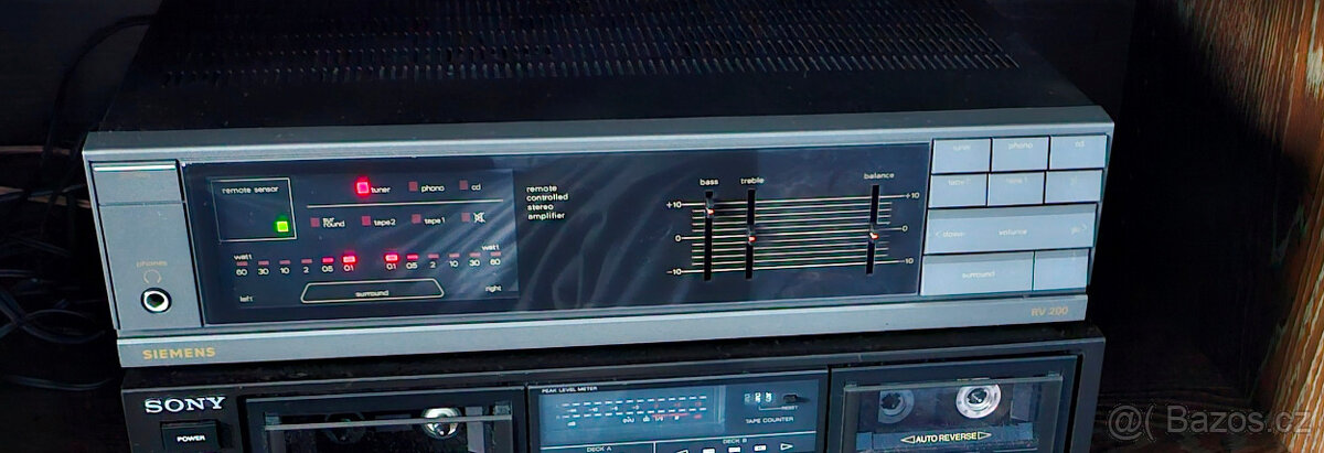 Vintage zesilovač Siemens RV 200