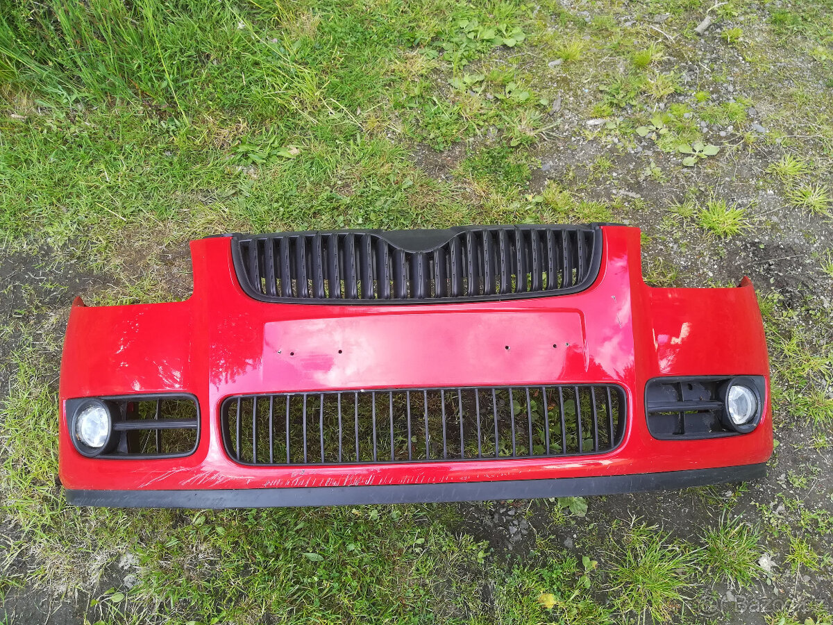 Kapota na Škoda Fabia 2 předfacelift červená 8151