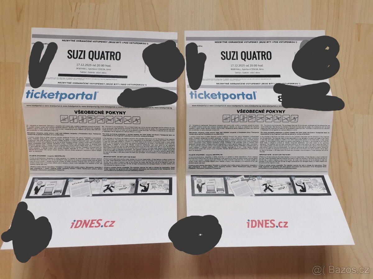2x vstupenka Suzi Quatro