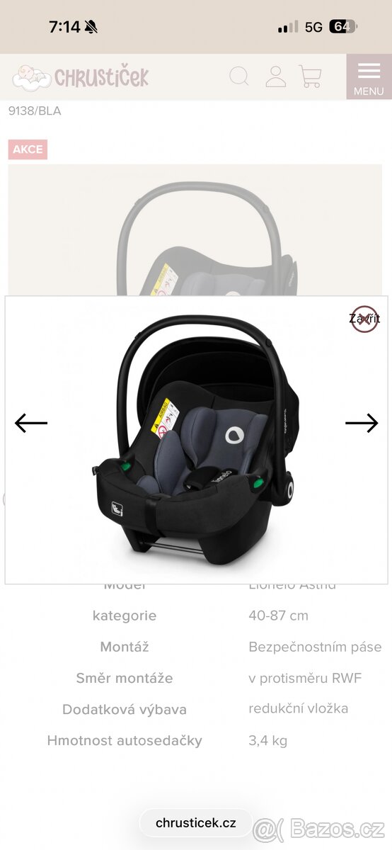 Lionelo autosedačka