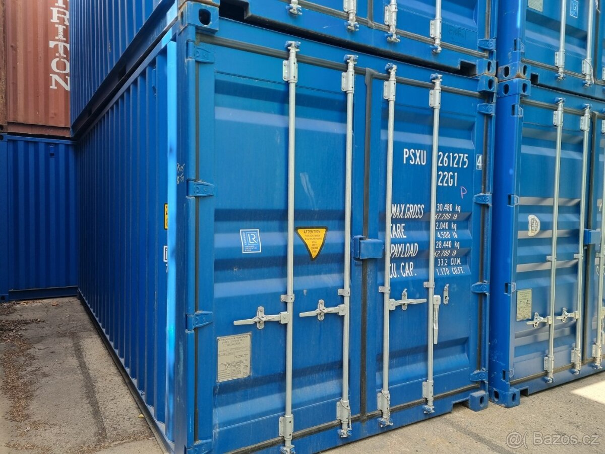 Lodní kontejner 6m – námořní modrá barva