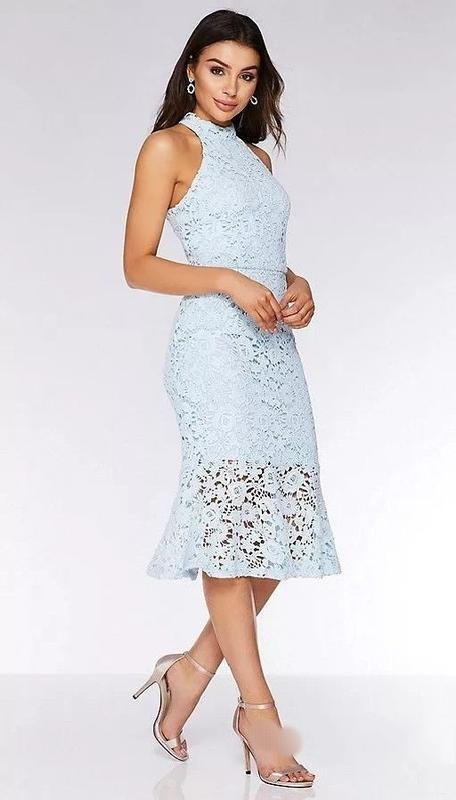 Elegantní krajkové midi šaty 44