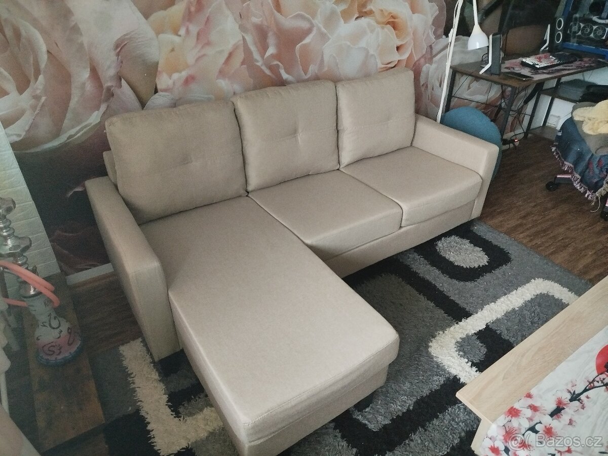 Nová rohová sedací souprava