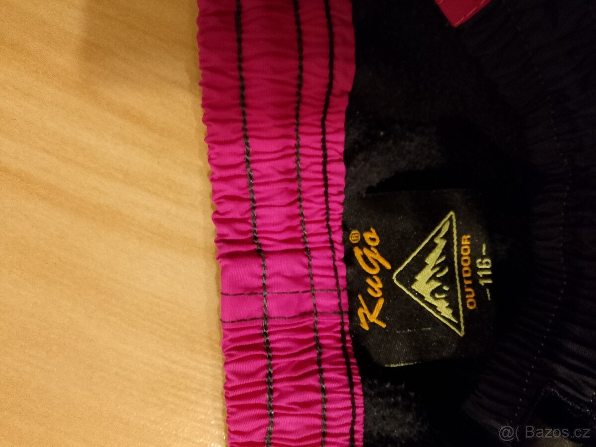 Kalhoty zimní šusťákovè vel.116
