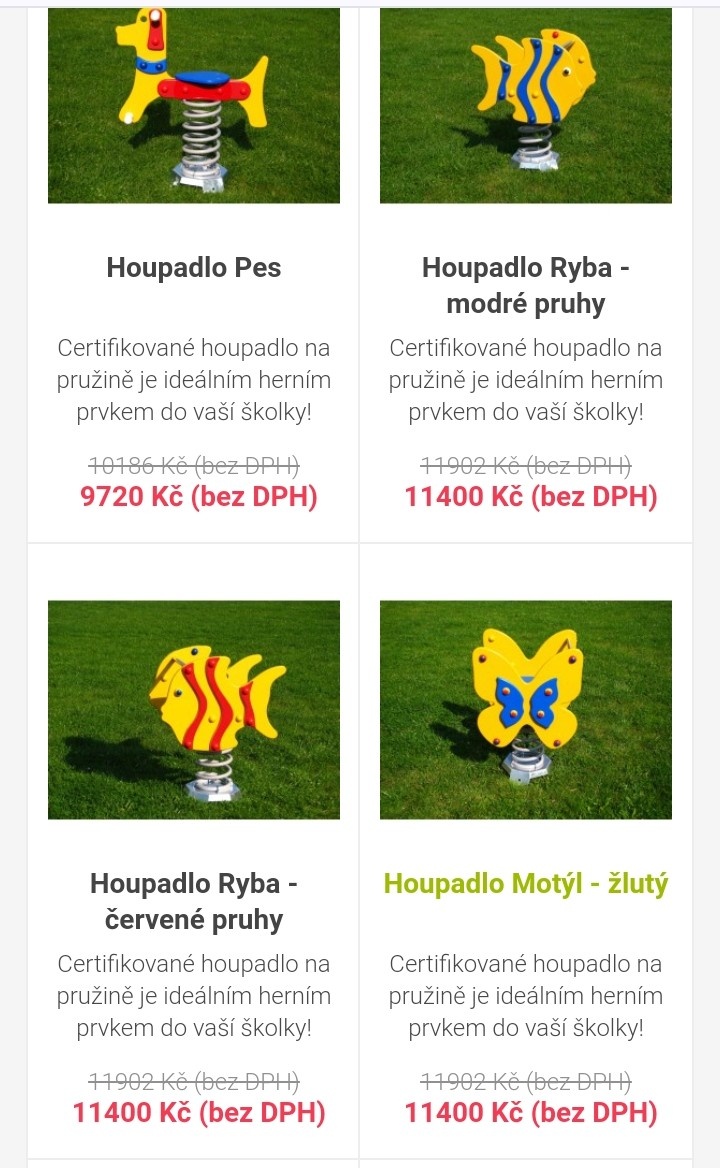 Pružina na výrobu dětské houpačky