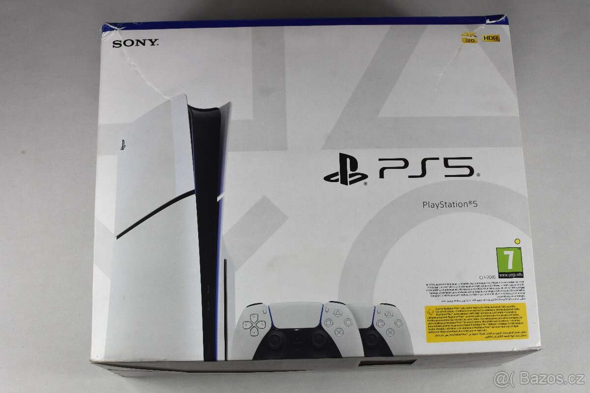 Sony PlayStation 5 (Slim) + 2x DualSense Wireless Controller