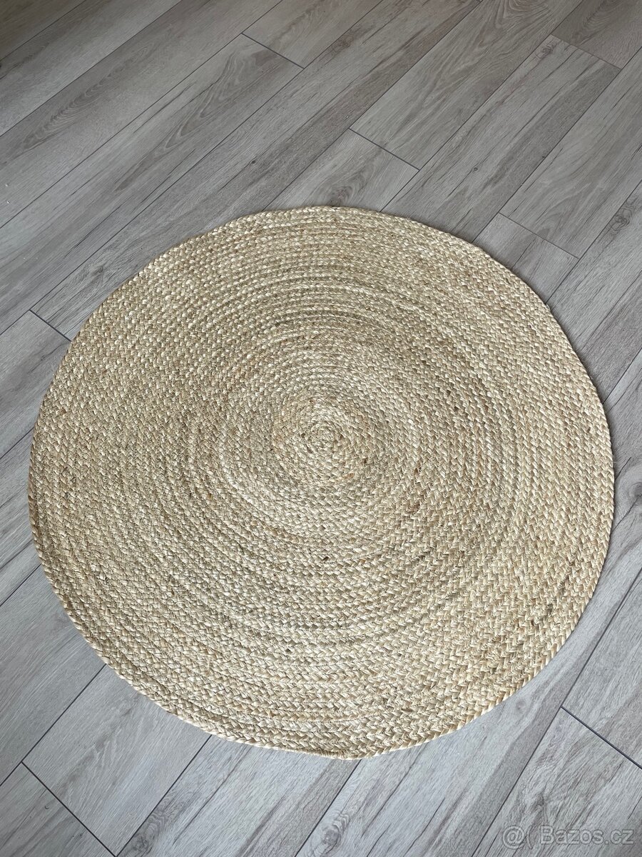 Jutový nový koberec 100cm