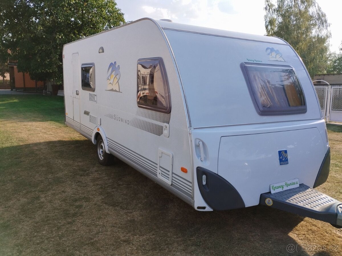 KNAUS 550FSK pro 6. Pevné palandy. R 2007. Stan. 100km/h