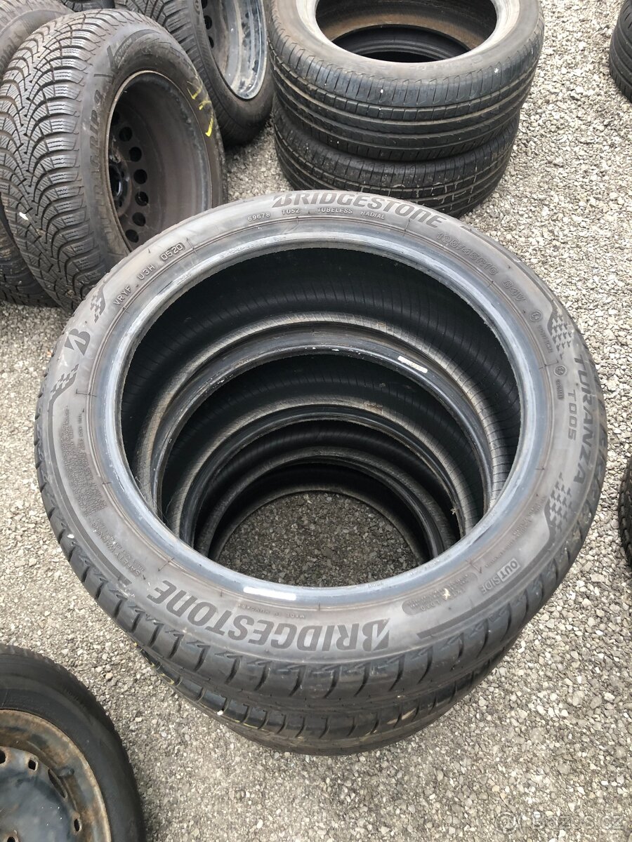 PRODÁM 4 KUSY LETNÍCH PNEU BRIDGESTONE TURANZA T005