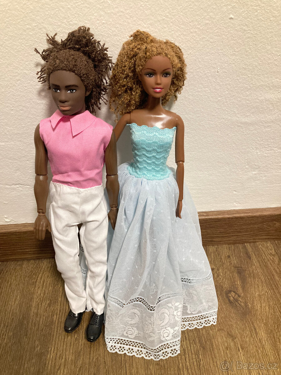 panenka Barbie a ken černoši