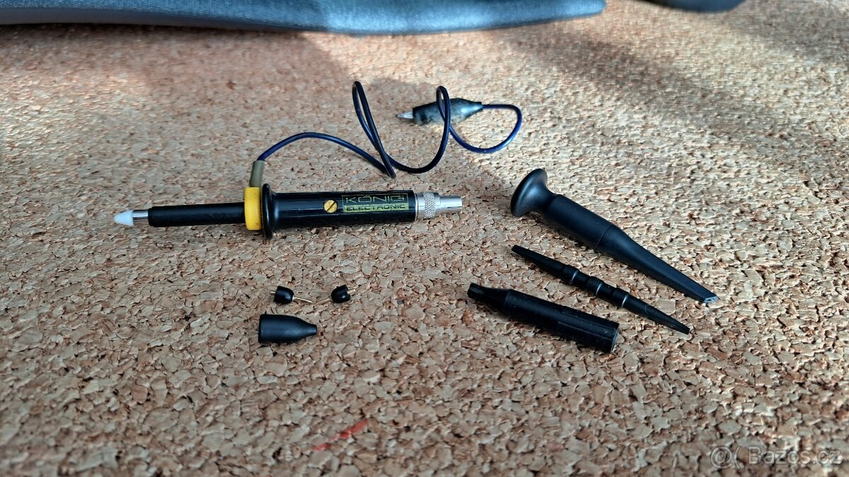 Historická sonda k osciloskopu x/1, x/10 zn. König Electroni