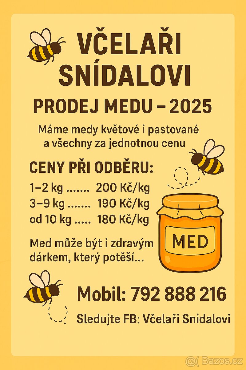 Med od včeliček 2025