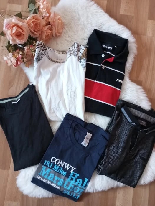 5 x pánské triko vel S.