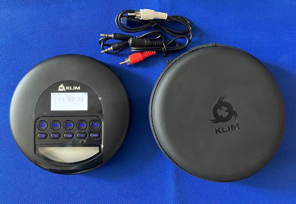 Přenosný CD přehrávač/discman KLIM NOMAD Bluetooth, TF karta