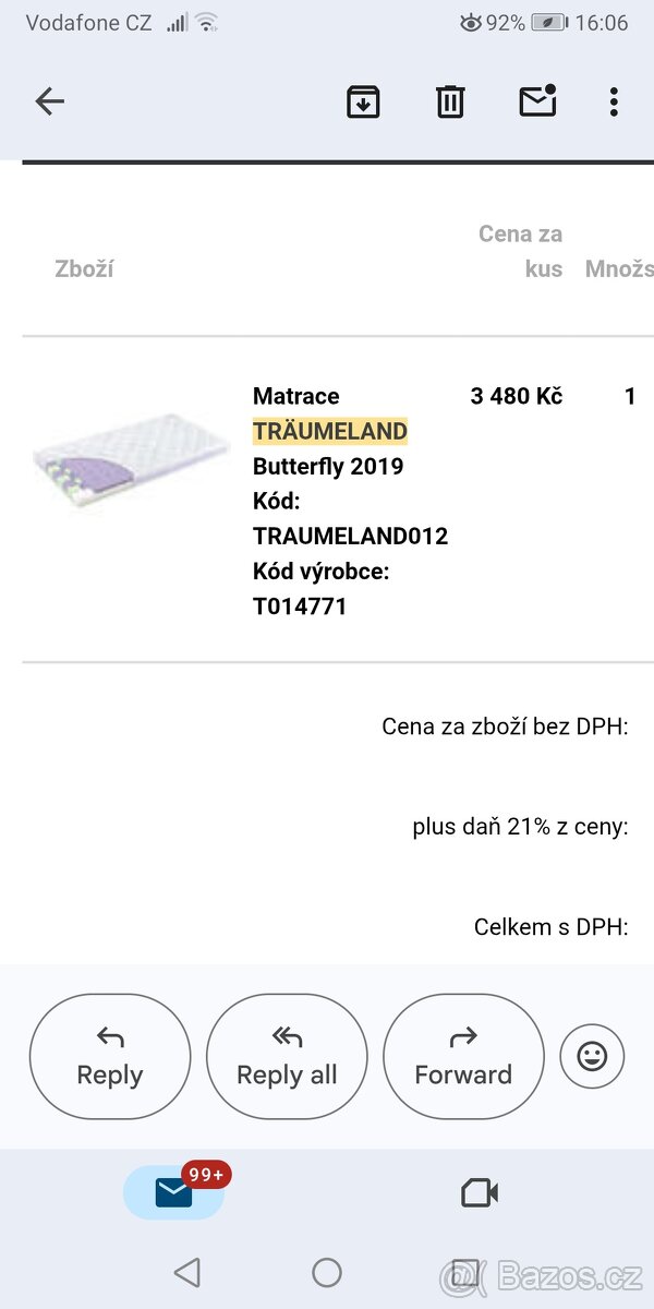MatraceTräumeland Butterfly 60 x 120 x11cm