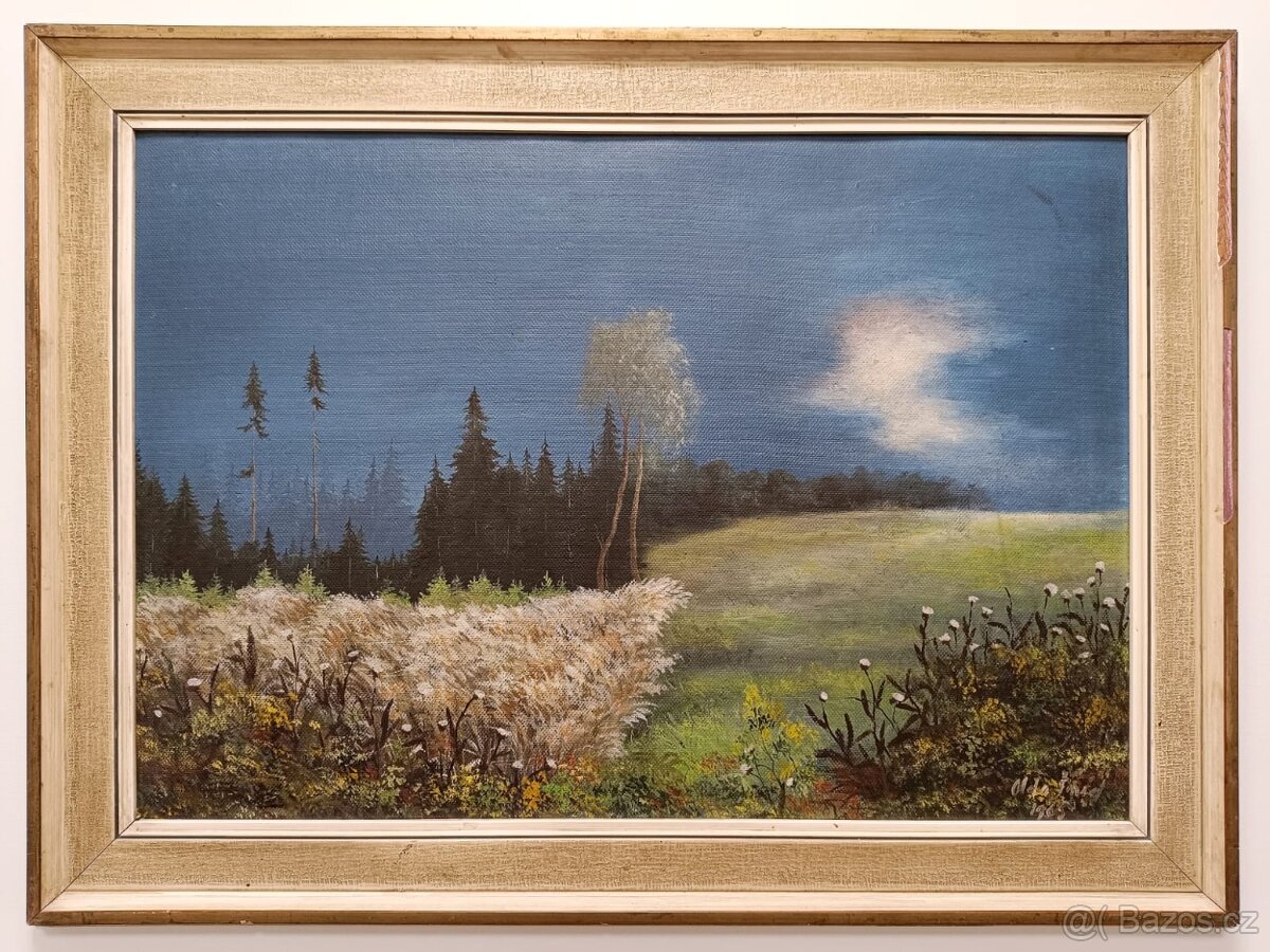 Obraz Olda Šmíd 1965, Úplněk olej 62x83